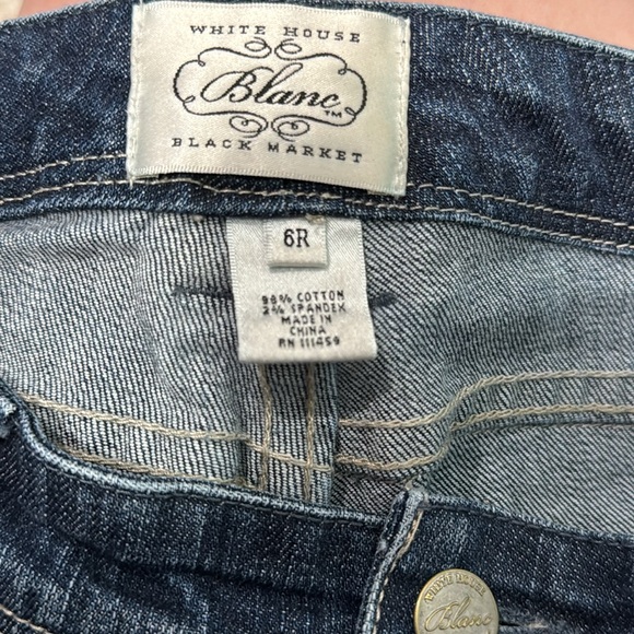 White House Black Market Blanc jeans Size 6R - Picture 7 of 8